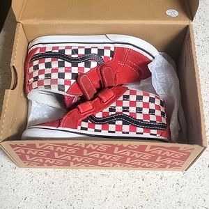 Vans Checkered High Tops, toddler play shoes